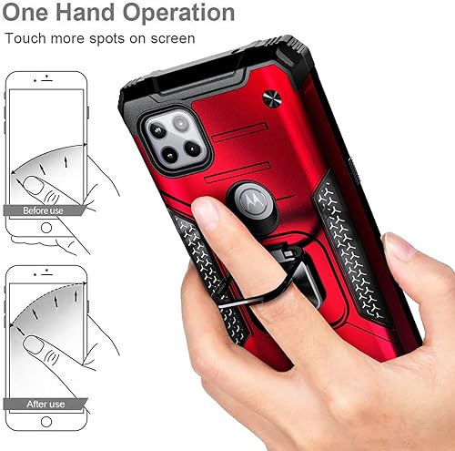 Miniatura 7 de NZND Compatible con Motorola Moto One 5G Ace (One 5G UW Ace) con protector de pantalla de vidrio templado (cobertura máxima), grado militar