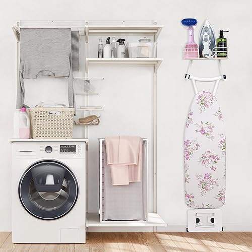 Miniatura 6 de Soporte para tabla de planchar para colgar en la pared, para colgar plancha y tabla de planchar, almacenamiento, decoración y organización, se