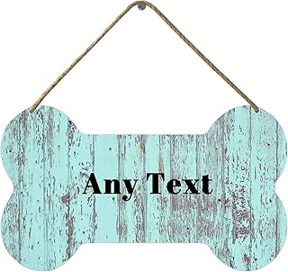 TYmall Personalized Custom Dog Name Sign Bedroom Living Room Bathroom Entryway Decor Wooden Plaque 8.4X4.8Inch Pet Gift