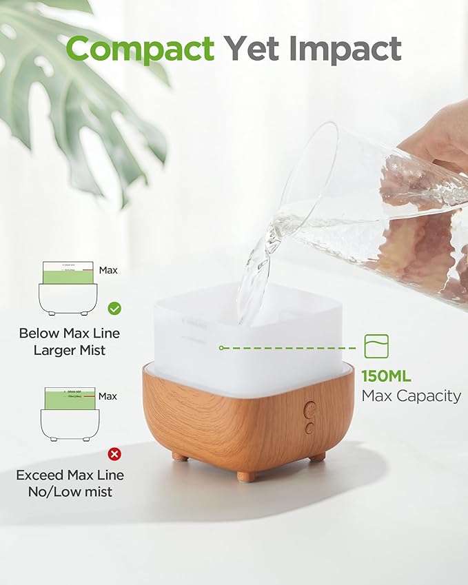 Difusor de Aromas InnoGear 150ml con Luz LED, Apagado Automático miniatura 9