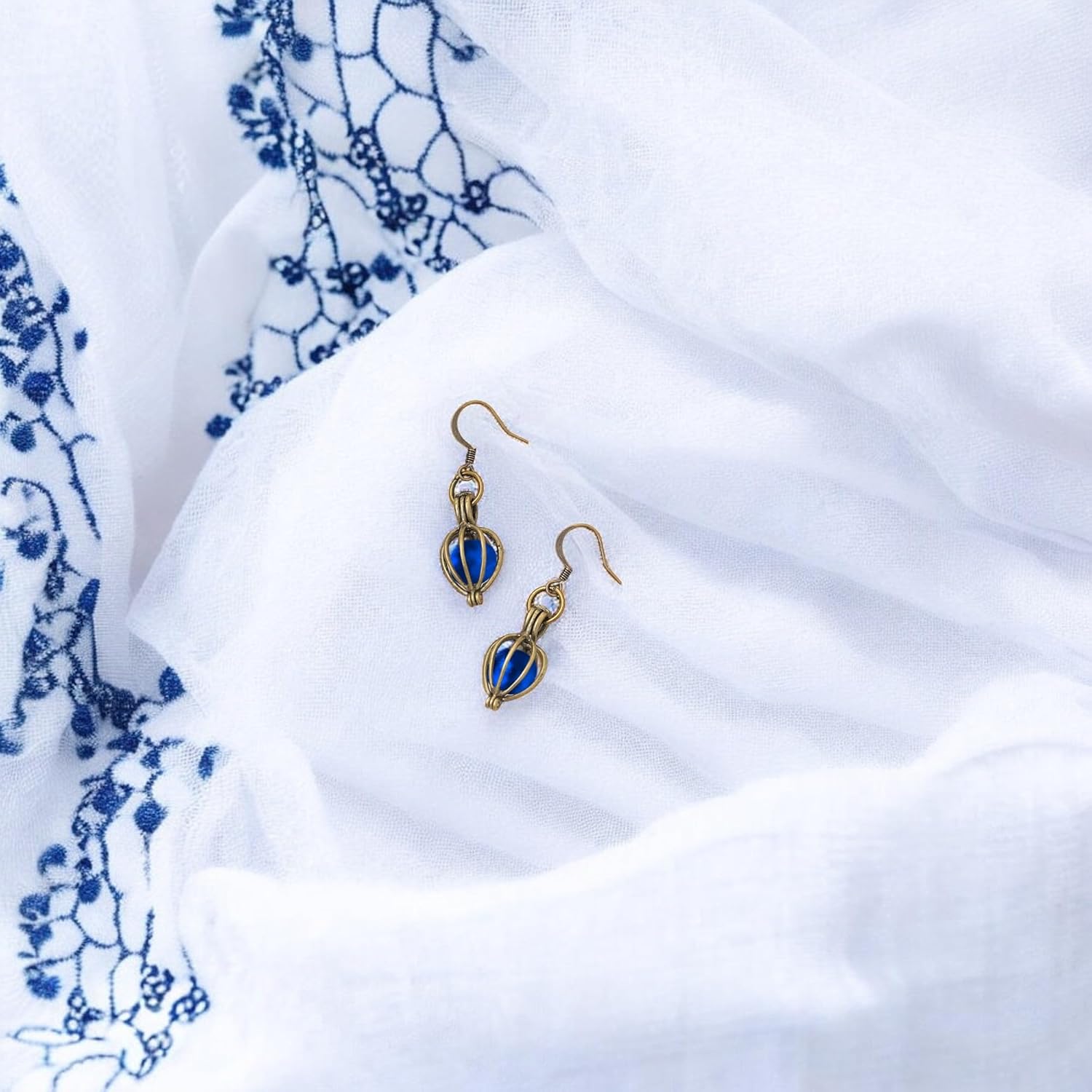 Bottled Up Designs Handmade Brass Drop Earrings, Sterling Silver, Eco Friendly, Recycled Vintage Bottles, Made in USA, Birthday Gifts, Mothers Day, Women, Anniversary - Image 7