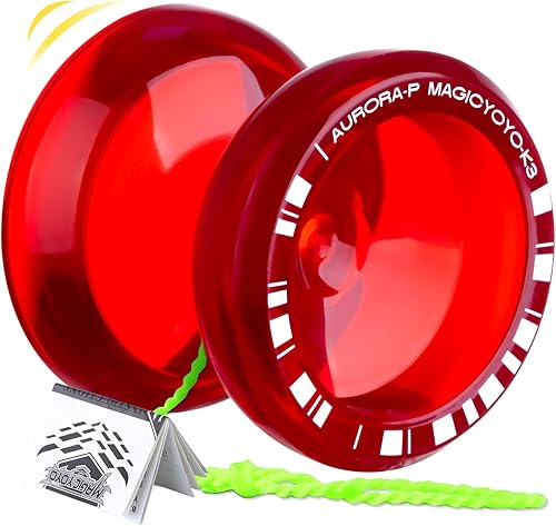 Miniatura 8 de MAGICYOYO Crystal YoYo K3 Aurora-p, truco de giro de dedo profesional para yoyo avanzado y sensible para niños, con rodamiento Yoyo que no responde