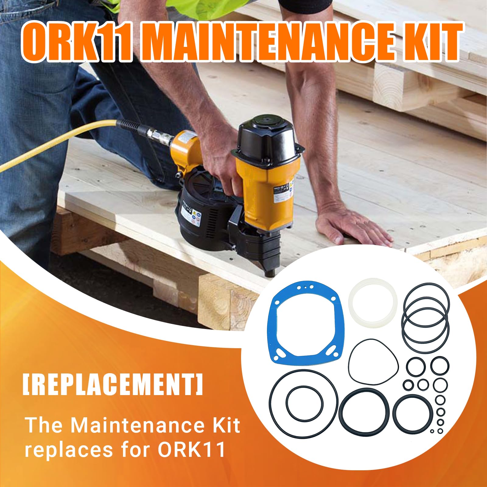 Enhanced Overhaul Rebuild Repair Kit For Bostitch N80S, N80SB, N80SBM, N80C & SDN11RH Nailers – Includes Rubber Seals & Metal Components