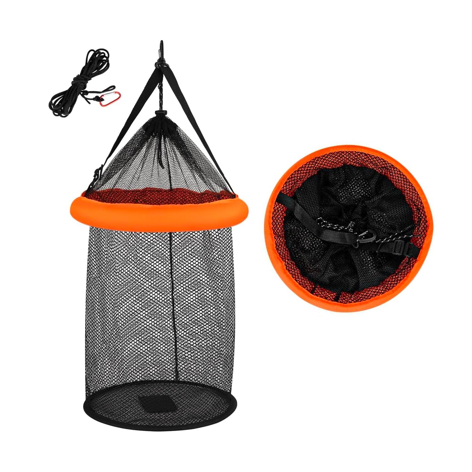 Avilia – Rete da Pesca Portatile Profonda 75 cm - PP Resistente per Pesca Sportiva e Ricreativa, Facile da Utilizzare e Trasportare con Cassa Inclusa, Ideale per Pesca in Mare e Acqua Dolce