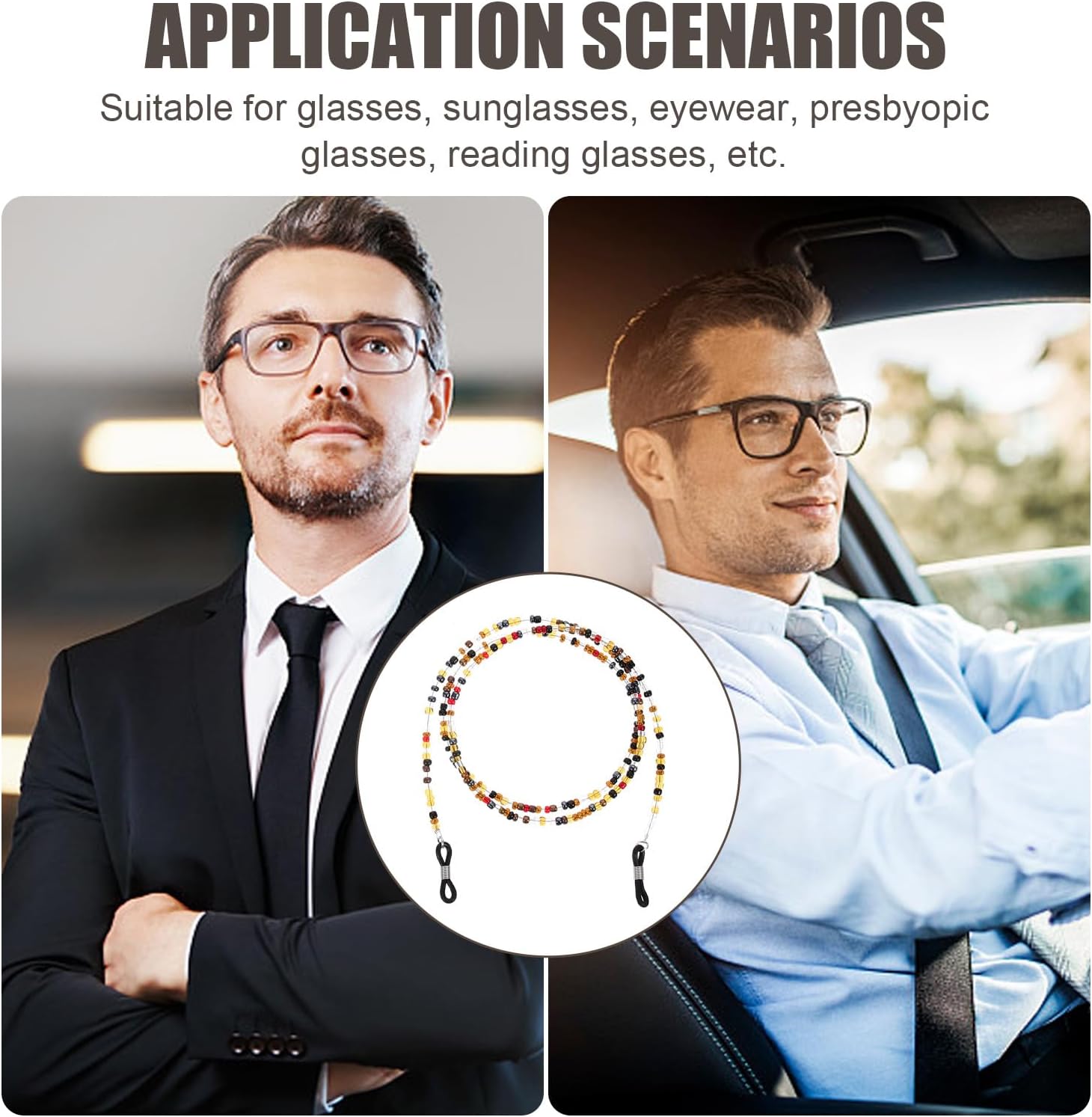 Hemoton 3 Pcs Eyeglass Holder Lanyards Glasses Chains Universal Anti-slip Glasses Rope Strap for Men Women, Eyewear Accessories for Everyday Use