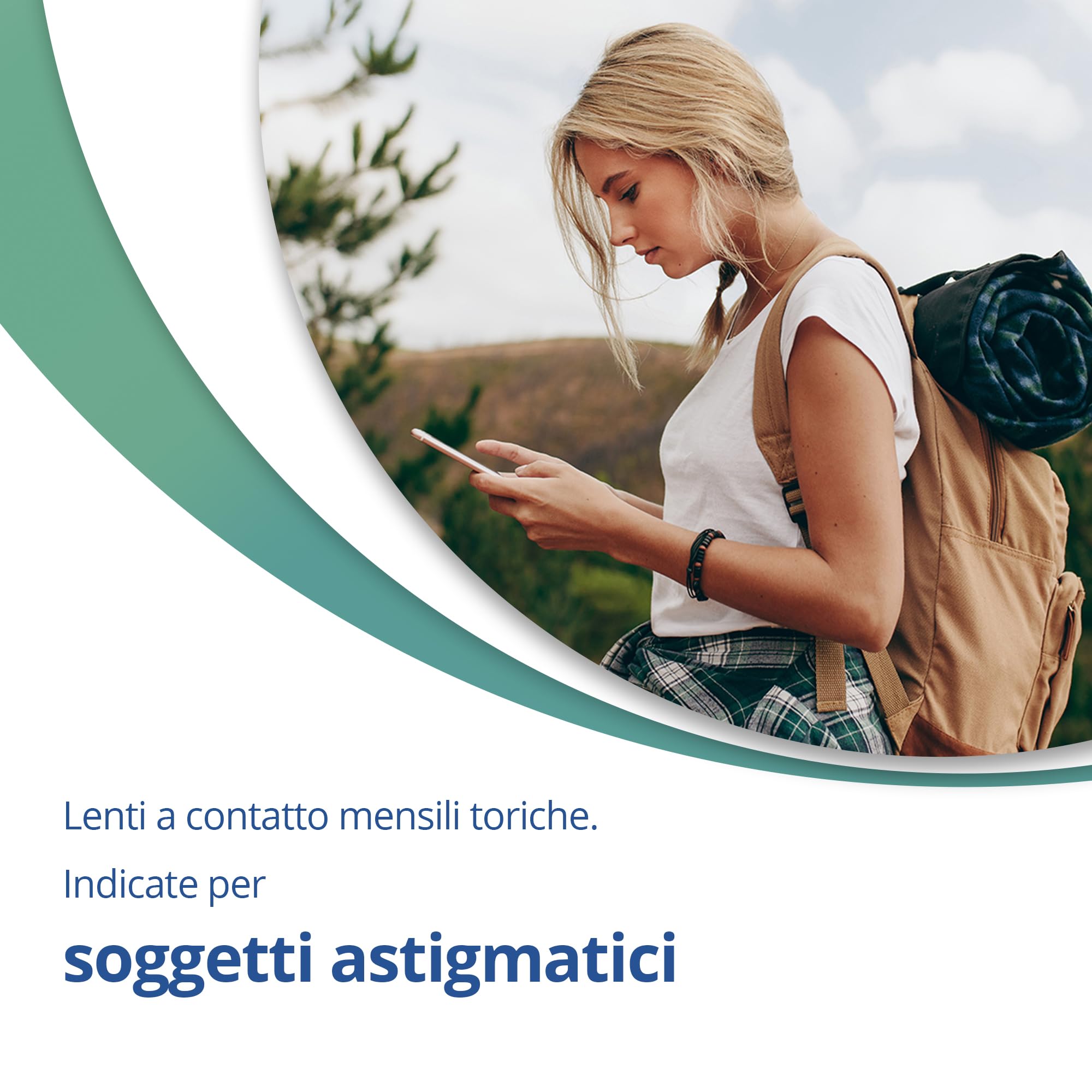 Air Optix Plus HydraGlyde for Astigmatism Lenti a Contatto Mensili, 3 Lenti, BC 8.7 mm, DIA 14.5 mm, CYL -0.75, Asse 90, +1.5 Diopt