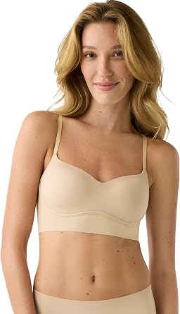 True & Co Womens True Everybody Womens Wirefree Lighty Lined Balconette Bra