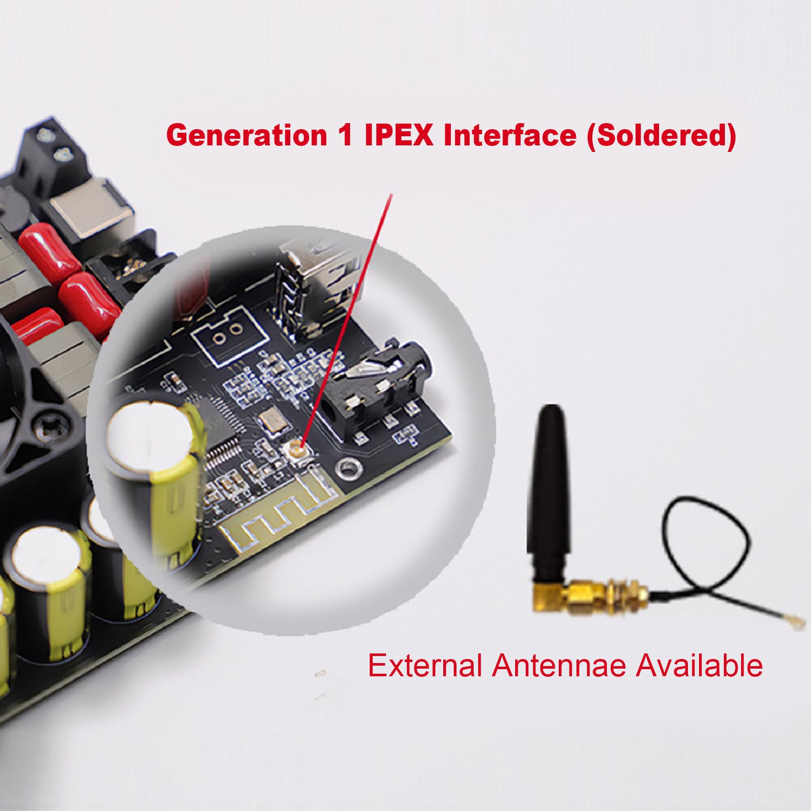 Placa Amplificadora Bluetooth 5.2, Módulo Amplificador de Potencia de Doble Canal de 220 W con Control de Agudos y Graves, para Teléfonos Inteligentes, Televisores y Portátiles