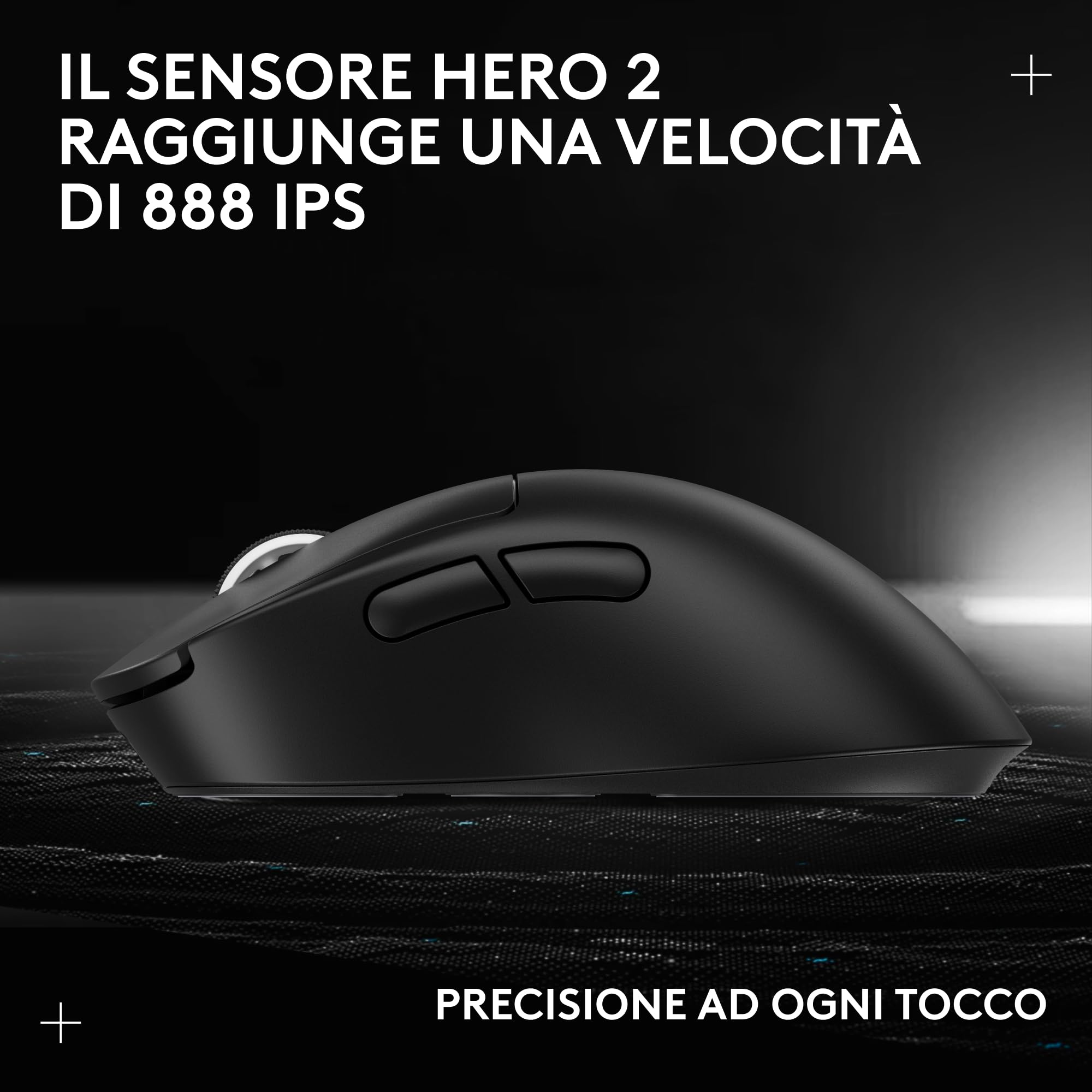 Logitech G PRO X SUPERLIGHT 2 DEX wireless gaming mouse | Für PC/Mac, 60g pro-grade, rechtshändig, 5 Tasten, USB-C, 44k DPI, bis 8 kHz Polling - Nero