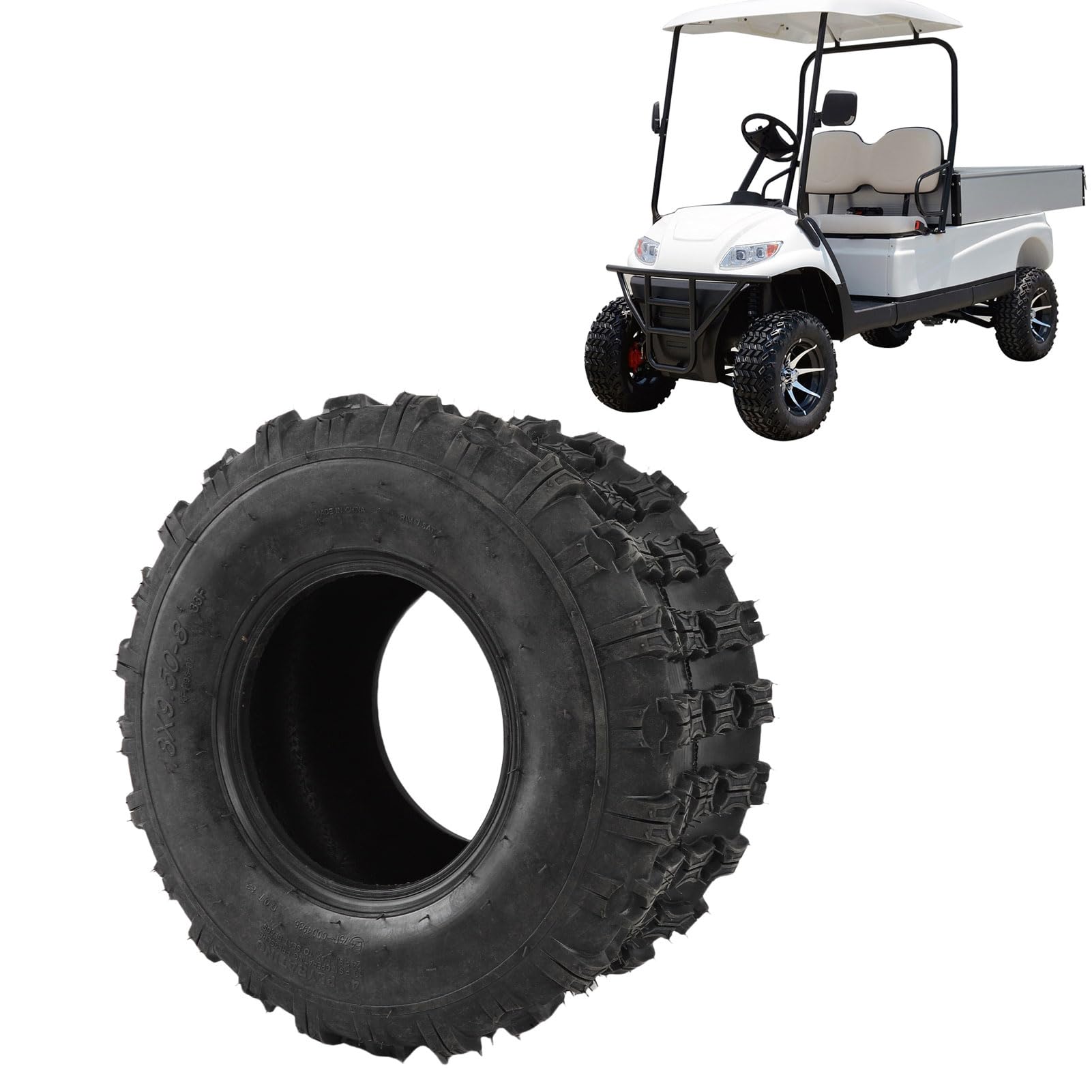 18x8.50 8 Tire de Pneu de Tondeuse à Gazon Pneu de Jardin 6pr Puncture Proofyless ATV UTV avec un Modèle de Bande de Roulement Supérieur pour la stabilité de les Terrains