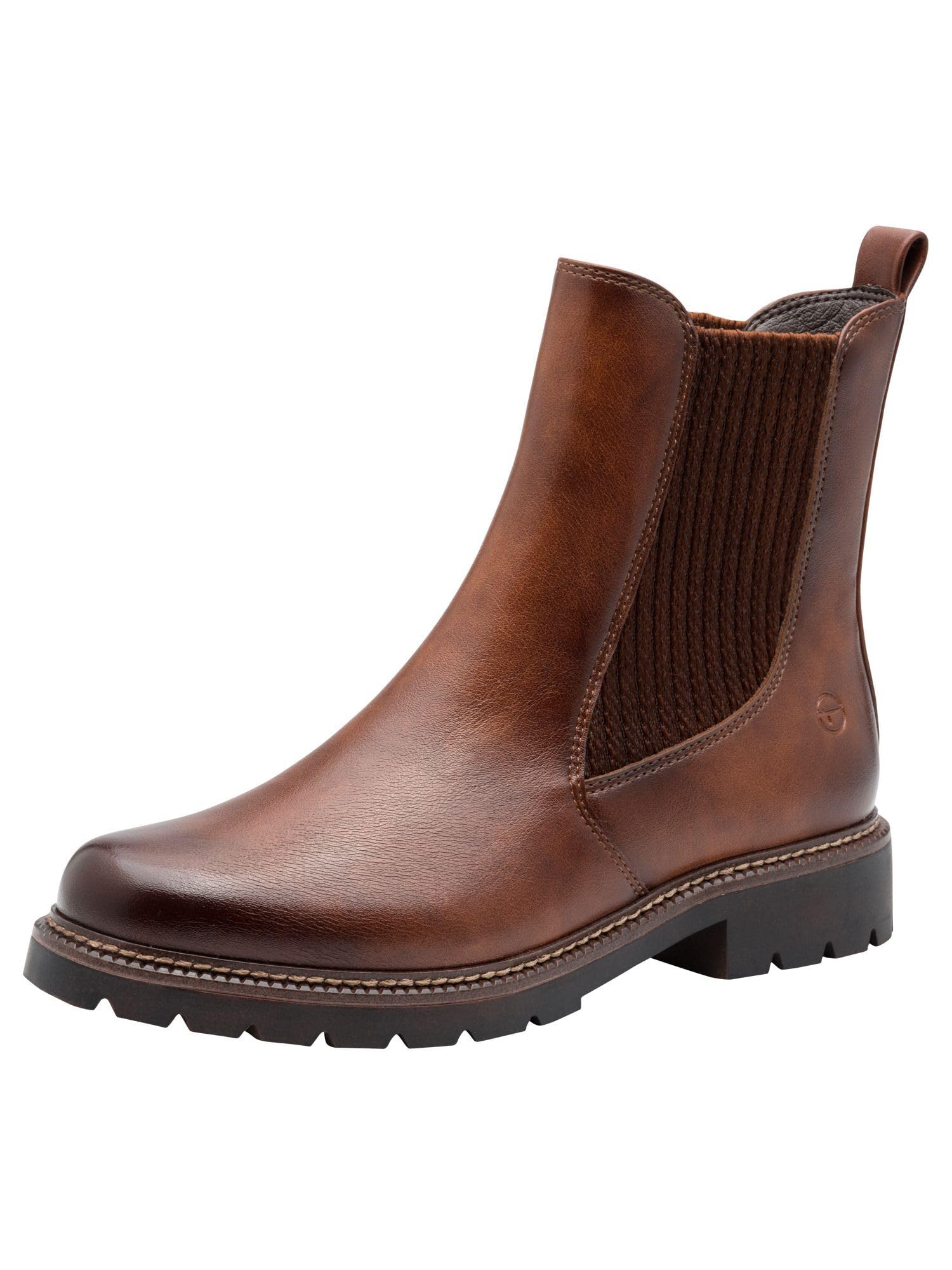 Tamaris Women's Vegan Boots, Cognac, 7.5 UK