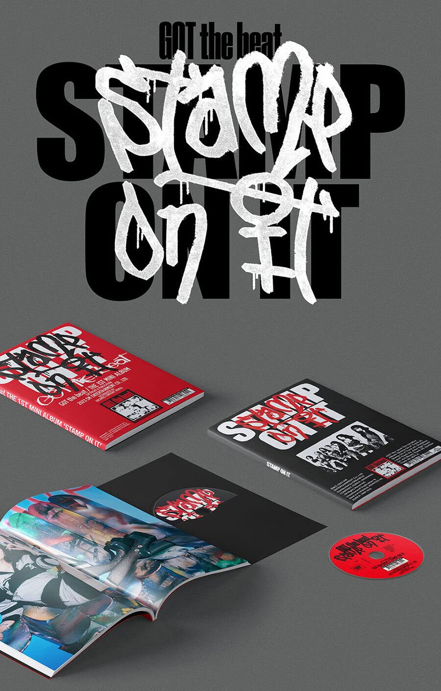 GOT THE BEAT STAMP ON IT 1. mini album (STAMP (A) + BEAT(B) - zestaw 2 Ver. +1ea składany plakat) K-POP SEALED