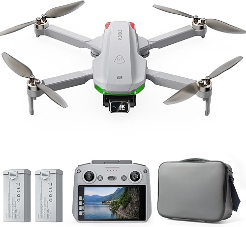 Dron con cámara EIS 4K para adultos, dron GPS con pantalla de 5.0 pulgadas en el controlador, vuelo de 70 minutos, transmisión de largo alcance,