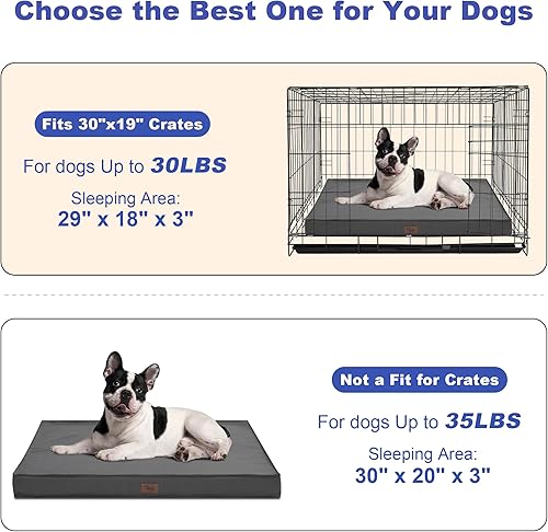 Miniatura 6 de Cama Ortopédica para Perros de Exterior para Perros Medianos y Gatos, Tapete Plano Impermeable para Mascotas con Espuma de Caja de Huevos y Funda