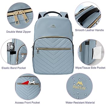 Amazon.com: MATEIN 15.6 Laptop Backpack, Quilted Cute Slim Amazon.com: MATEIN 15.6 Laptop Backpack, Quilted Cute Slim