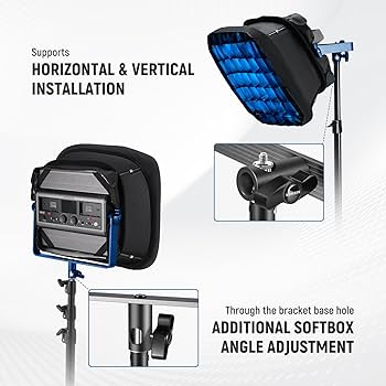 NEEWER RGB1200 本体+ソフトボックス Amazon.co.jp: NEEWER ソフトボックスディフューザー RGB1200