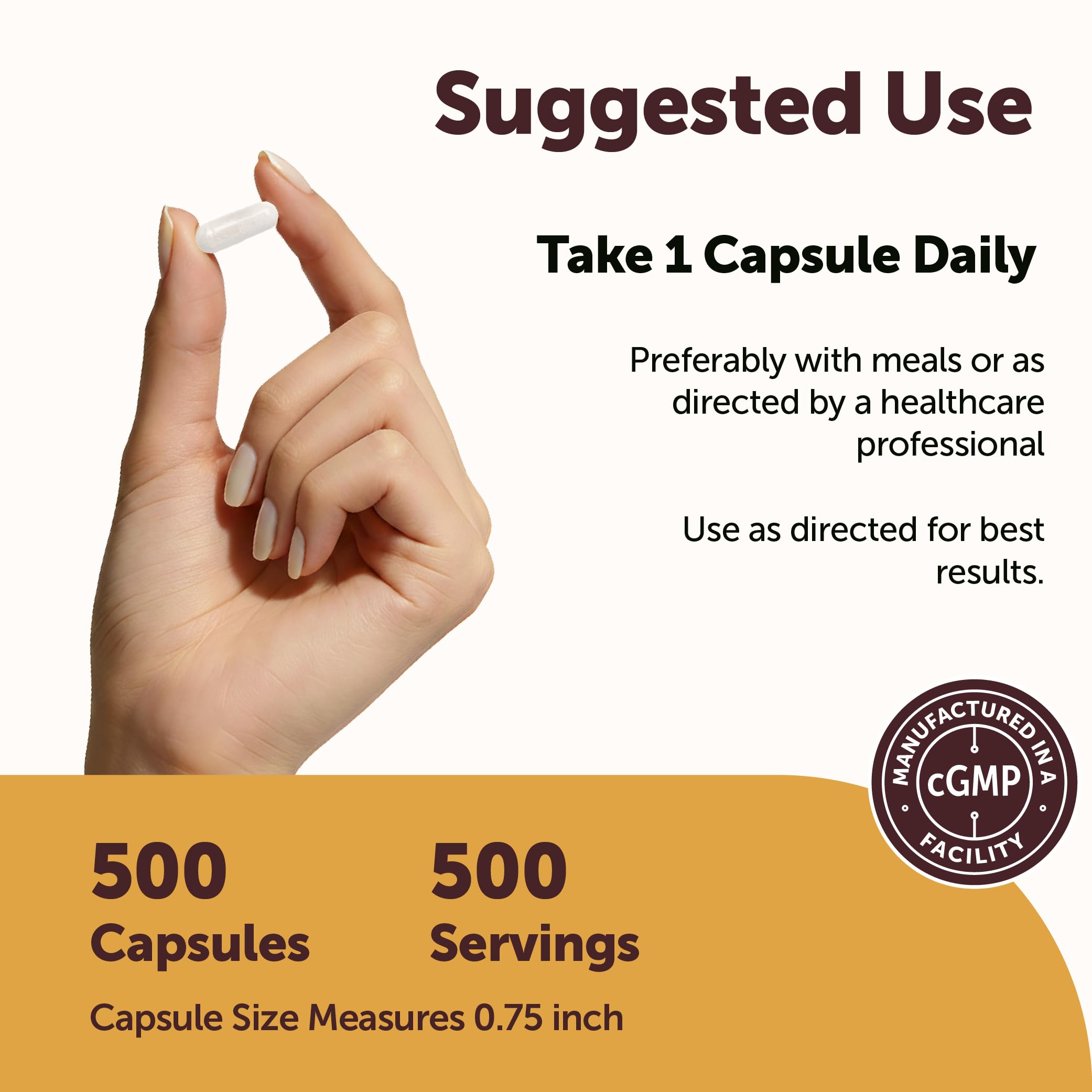 Micro Ingredients Potassium Citrate 99 mg Per Serving, 500 Capsules | 1 Year Supply | Daily Mineral Supplement | Non-GMO, Gluten Free, Soy Free — Amazon image 3