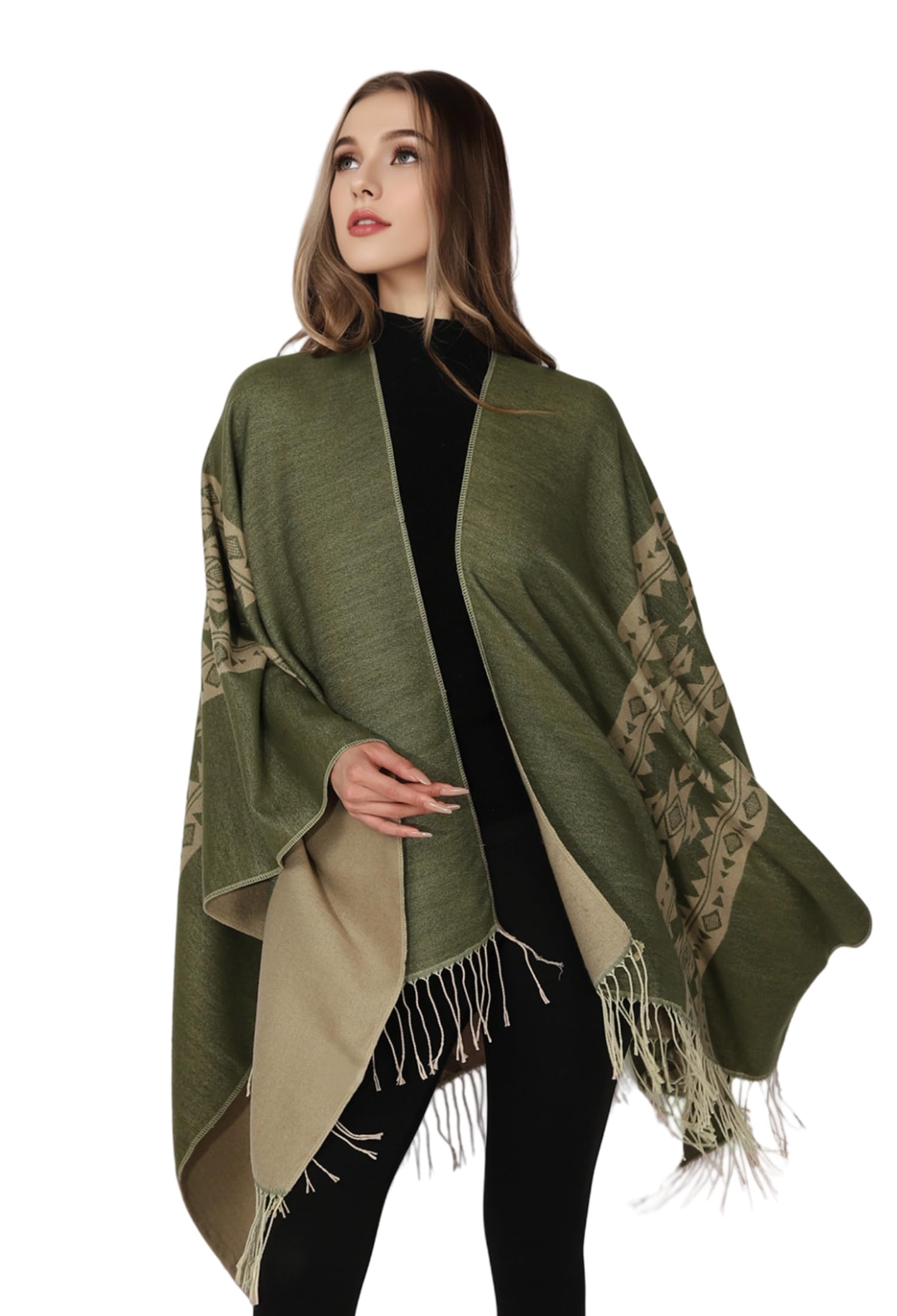 Chales para Mujer, Poncho Capa Cárdigan Abierto Suave, Suéter Bufanda Oversize para Noche, Boda, Fiesta, Viaje