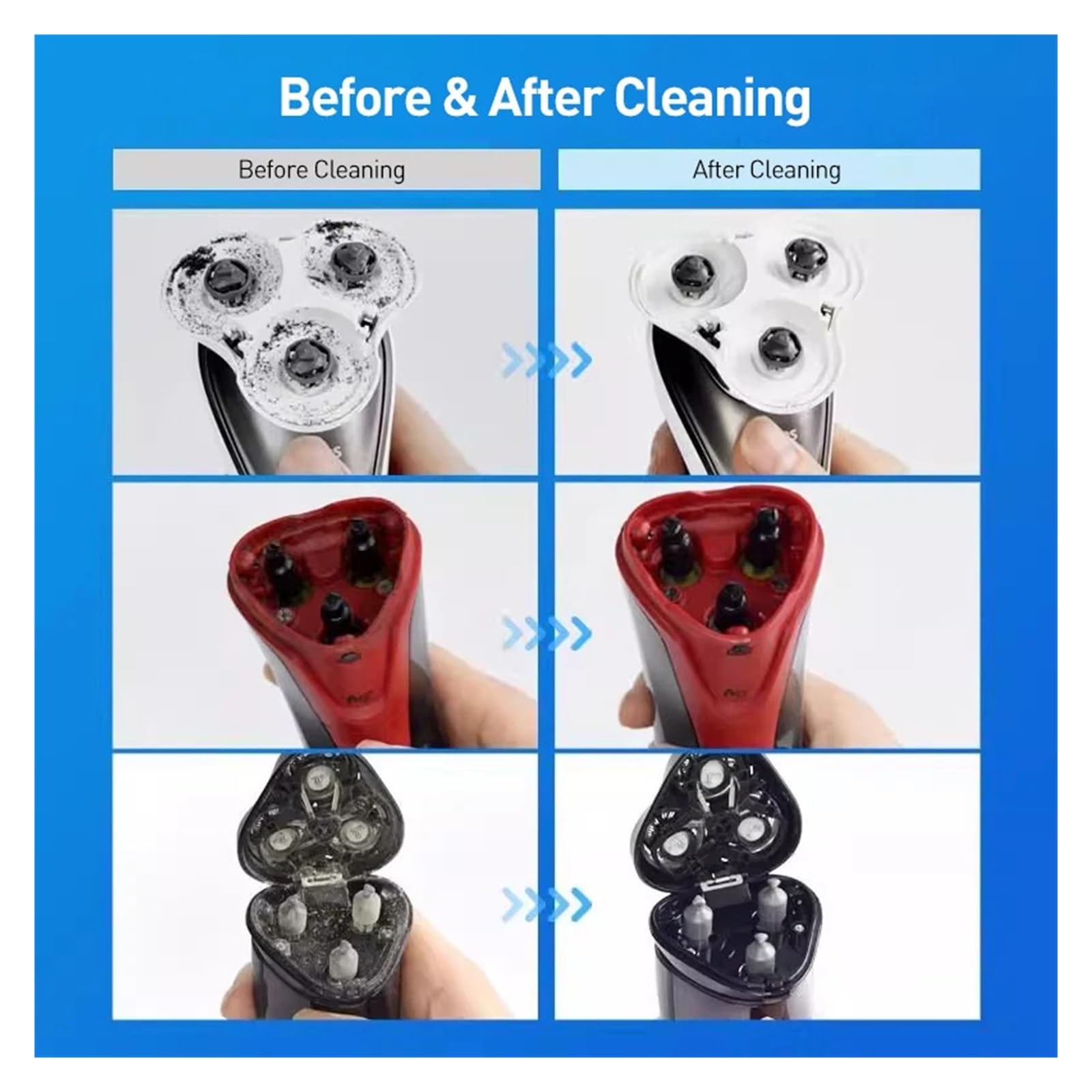 Líquido de limpieza for afeitadora, cartucho renovador, limpieza de gérmenes del cabezal de afeitadora, 300ML(Black L)