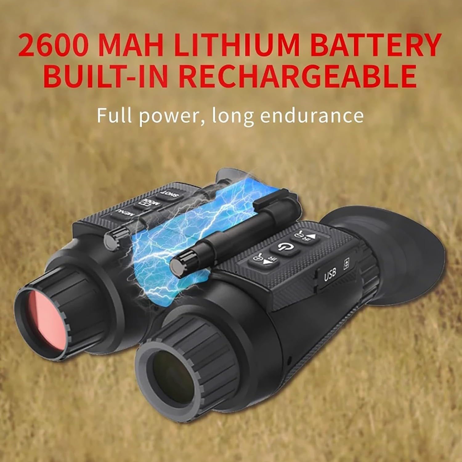 Noktowizor z efektem widzenia 3D, na podczerwień, cyfrowy zoom 8x, całkowicie niezależne, regulowane okulary noktowizyjne, lornetka myśliwska, noktowizor i dzień, wojskowy kask NGV dla