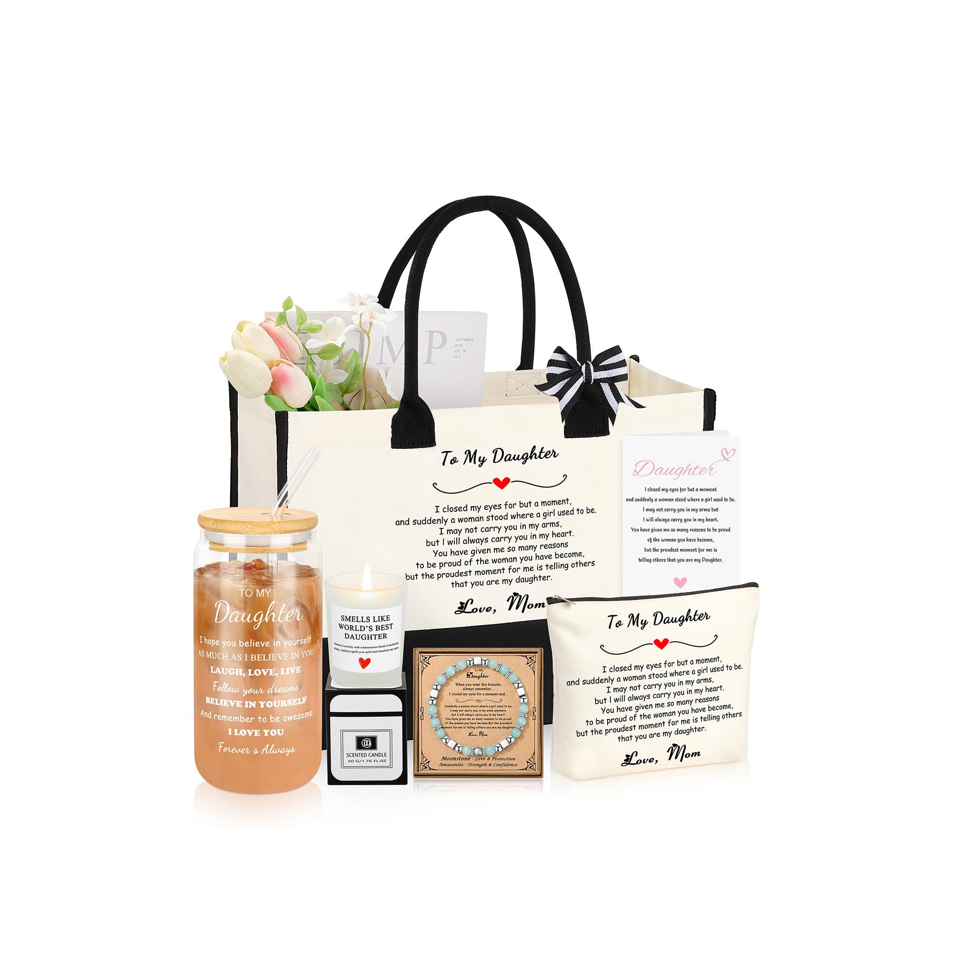 Gifts for Women Basket Set of 6, Christmas Mothers Day Birthday Gifts for Mom Grandma Sister Daughter