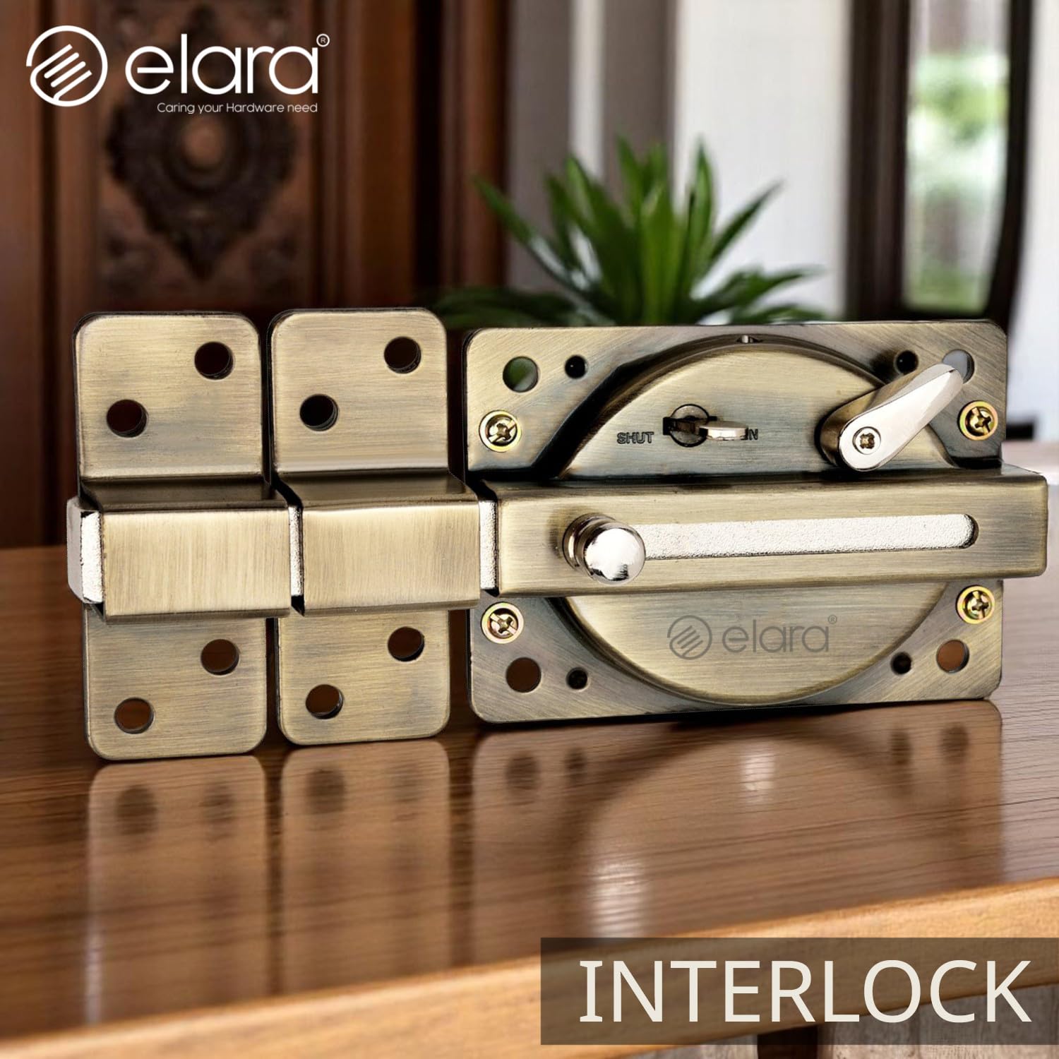Elara Interlock Deadbolts with 10-Year Warranty | 6 Turn Lock for