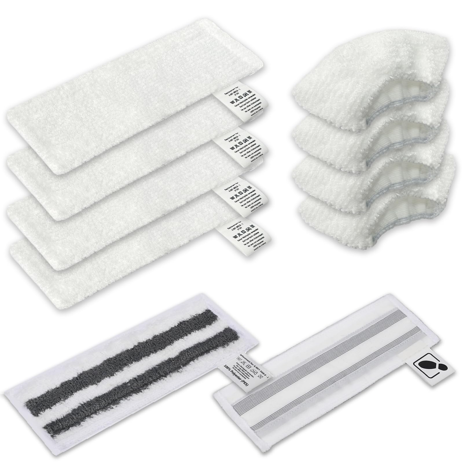 Set di panni in microfibra per Kärcher Easyfix SC1 SC2 SC3 SC4 SC5, pulitore a vapore per pavimenti, panni di ricambio