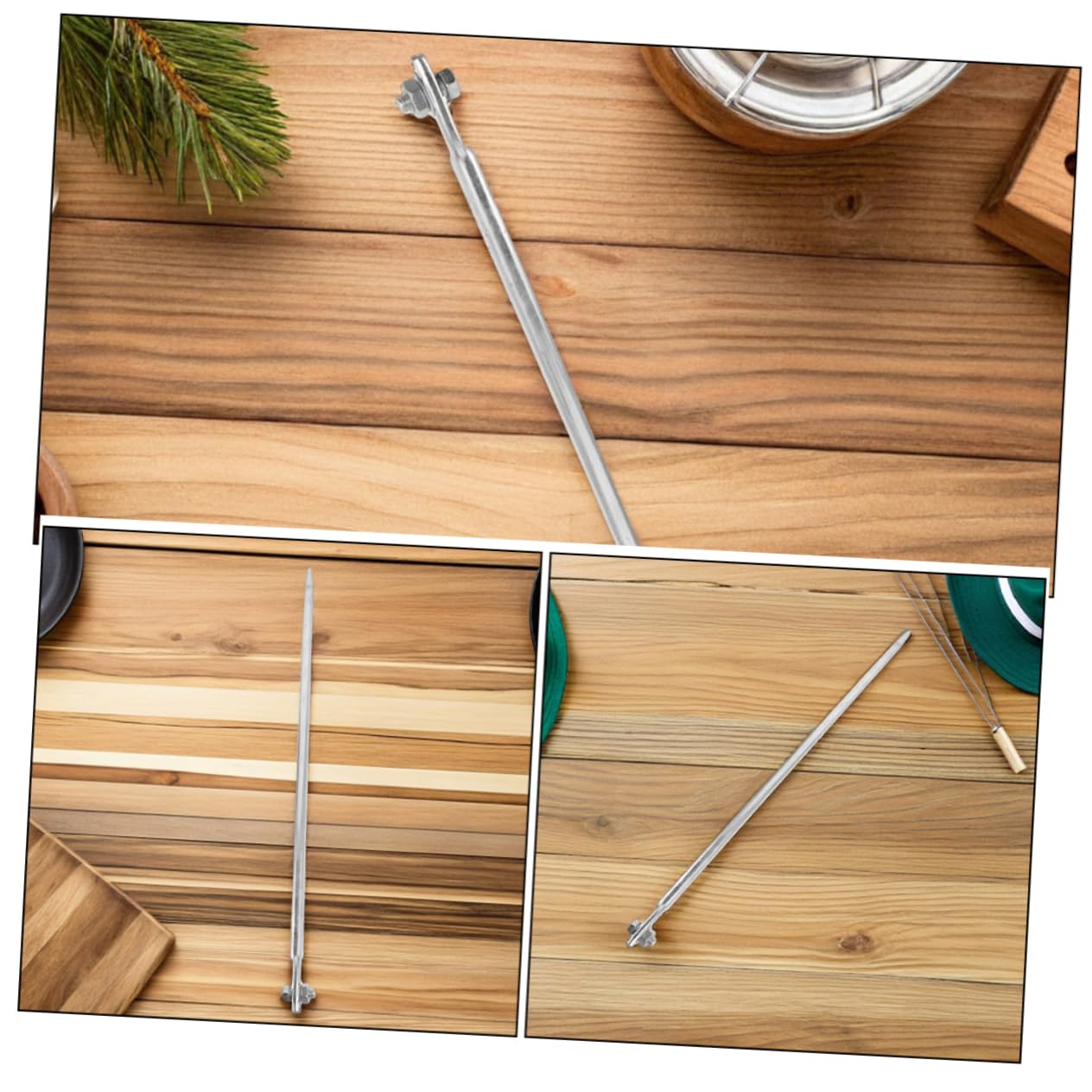 SHINEOFI 3 Pezzi Picchetti Zincati per Messa a Terra in Ferro 50cm per Impianto Elettrico Residenziale, Riduce la Resistenza di Terra Installazione Rapida