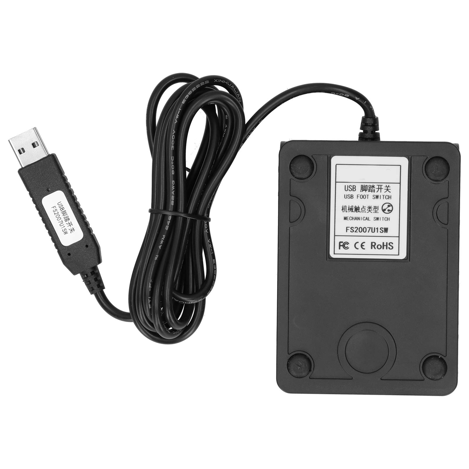 Pédale USB Programmable - Commutateur Pied Pour PC, Jeux, Transcription, Mains Libres, Compatible Windows/Mac
