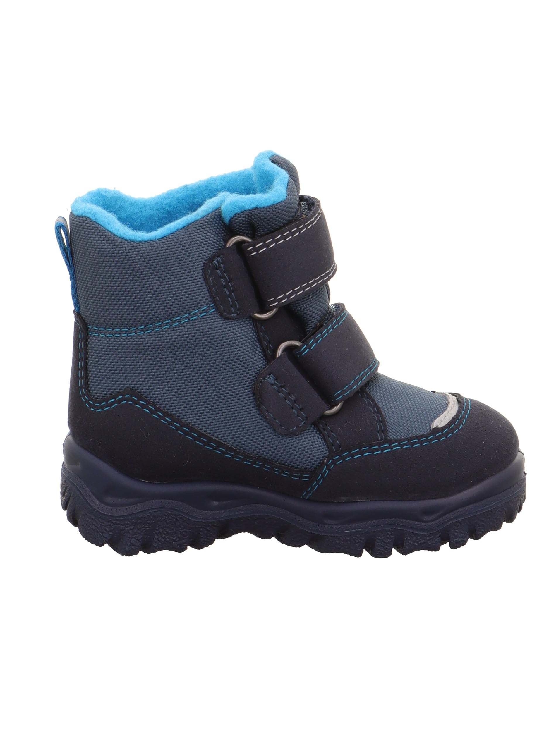 Superfit Jungen Husky1 Warm Gefütterte Schneestiefel, Blau Türkis 8000, 28 EU Weit