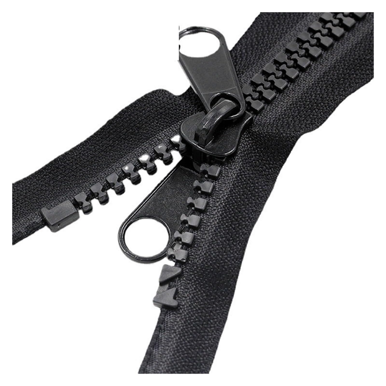 Cremalleras de Metal, Cremalleras, Cremallera Deslizante Doble Cara Extremo Abierto for Sacos Dormir Tienda campaña Accesorios Costura con Cremallera(90CM NO.10)(300CM NO.10)