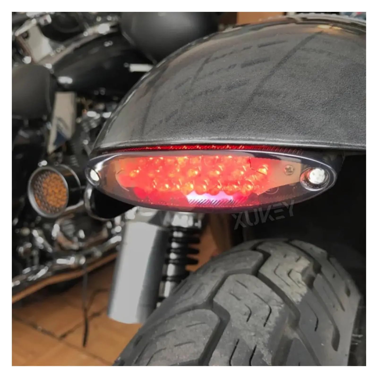 Stop LED Posteriore Per Moto E ATV &ndash; 12V &ndash; Lente Fum&eacute; Rossa &ndash; Mini Luce Freno AUTOXBERT