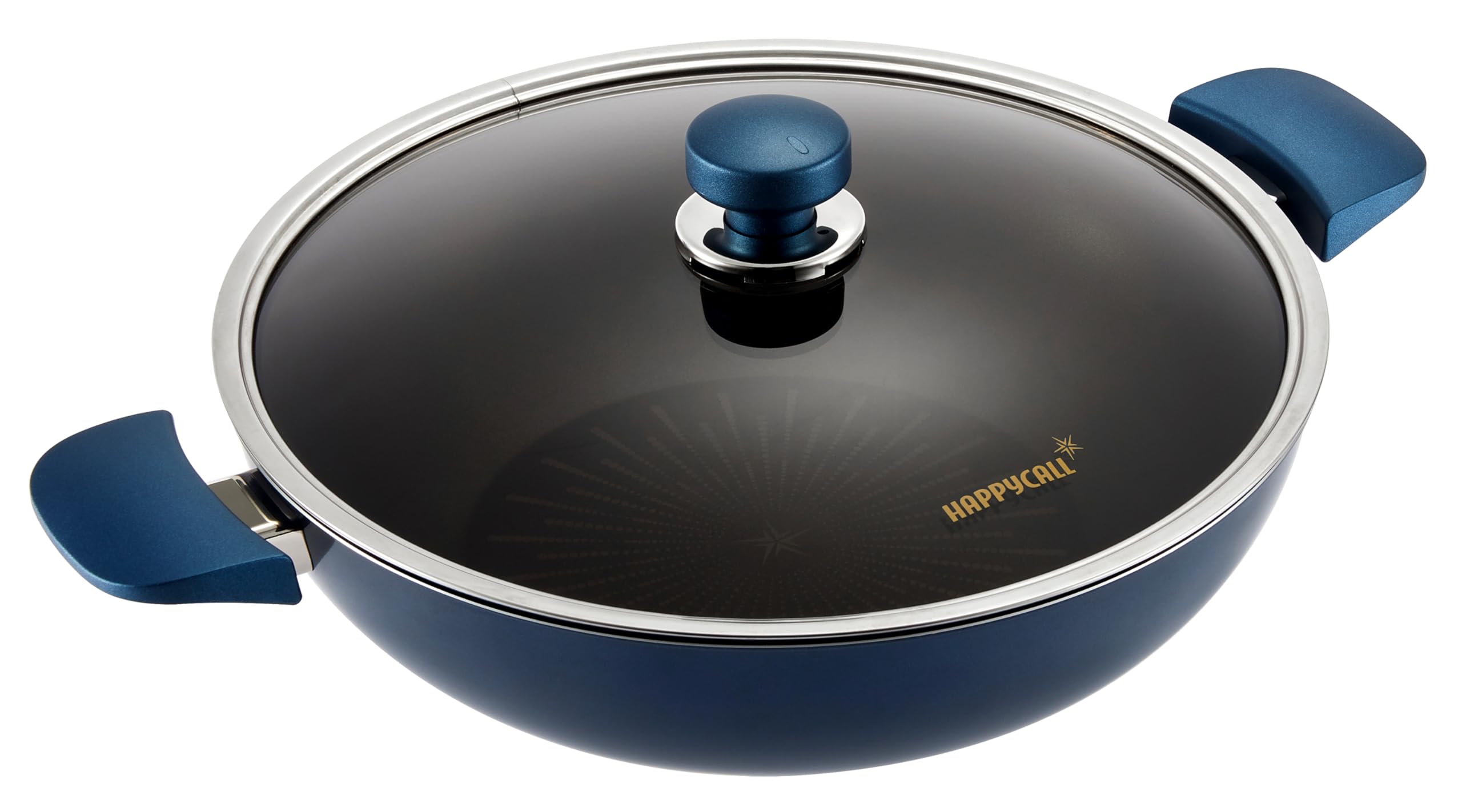 Happycall 3900-0413 Classic Titanium IH Chef Wok with Lid, 32cm