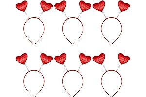 Red Love-Shaped Headband for a Delightful Valentine's Celebration