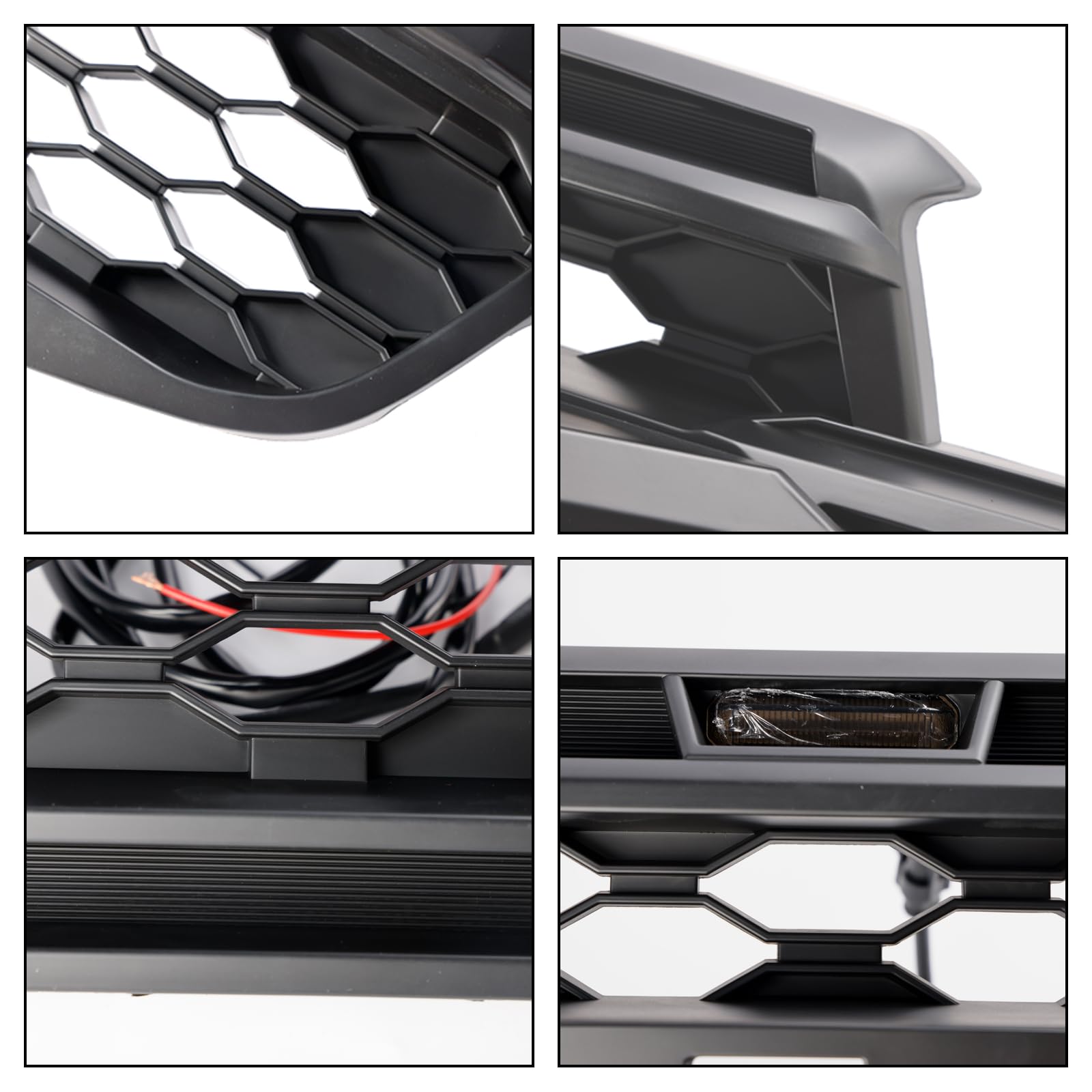 Griglia paraurti Anteriore Adatto per Ford Ranger Everest Next Gen Wildtrak 2023-2024 with all Letters (No Logo)