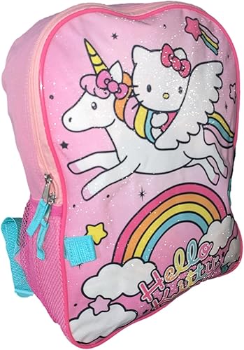 Miniatura 5 de Accessory Innovations Hello Kitty Mochila de tamaño completo de 16 pulgadas con lonchera desmontable