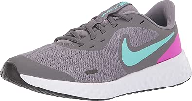NIKE(ナイキ) レボリューション 5 GS（BQ5671） (601)ピンクフォーム/ダークグレー キッズシューズ(BQ5671601) (601)ﾋﾟﾝｸﾌｫｰﾑ