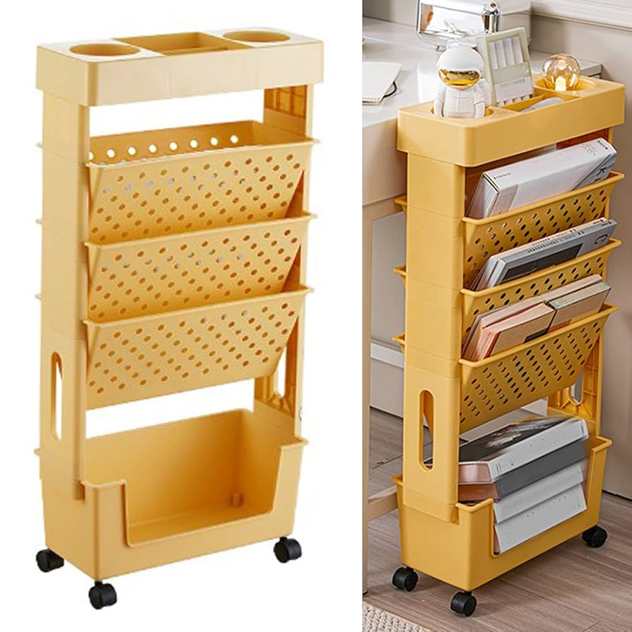 本棚　可動式 シンプル木製ラック幅44cm〔扉付き〕 本棚 ハイタイプ スリム 扉