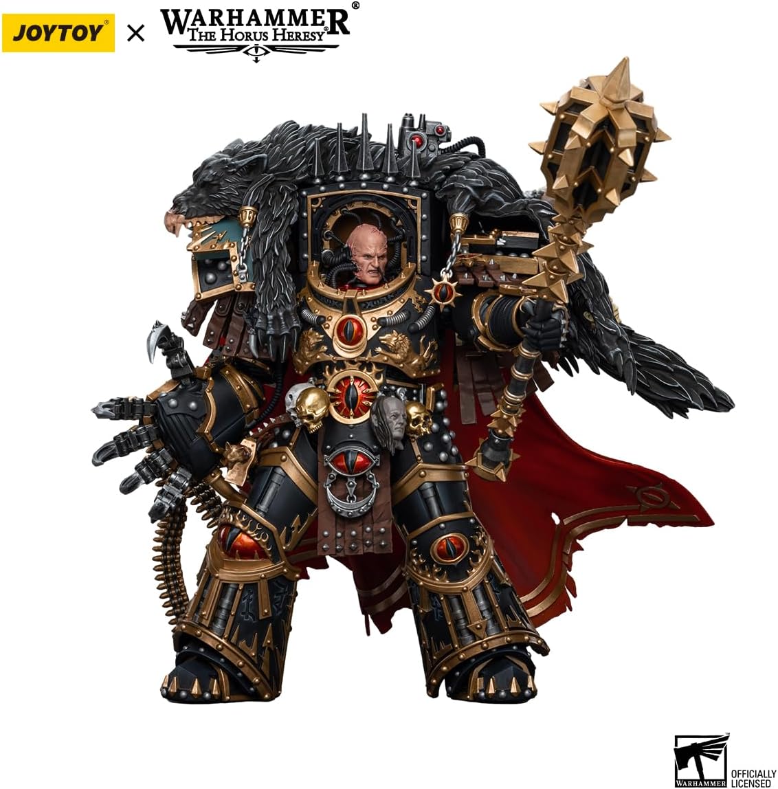 JOYTOY Warhammer The Horus Heresy Collectible Figure: Sons of Horus Warmaster Horus Primarch of The XVlth Legion 1:18 Scale Mecha Joy Toy Collection Model 7.95 inch