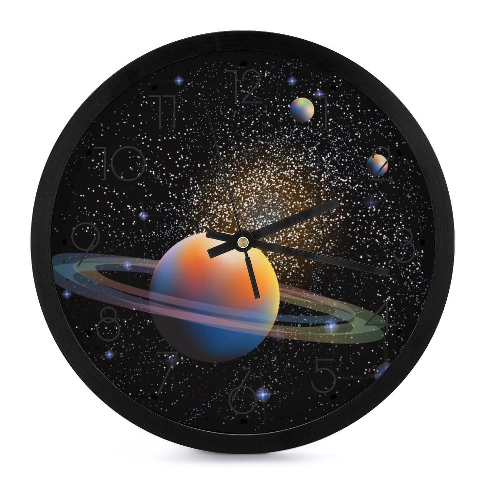 Horloge murale décorative ronde 25.4cm à grands chiffres de chambre
