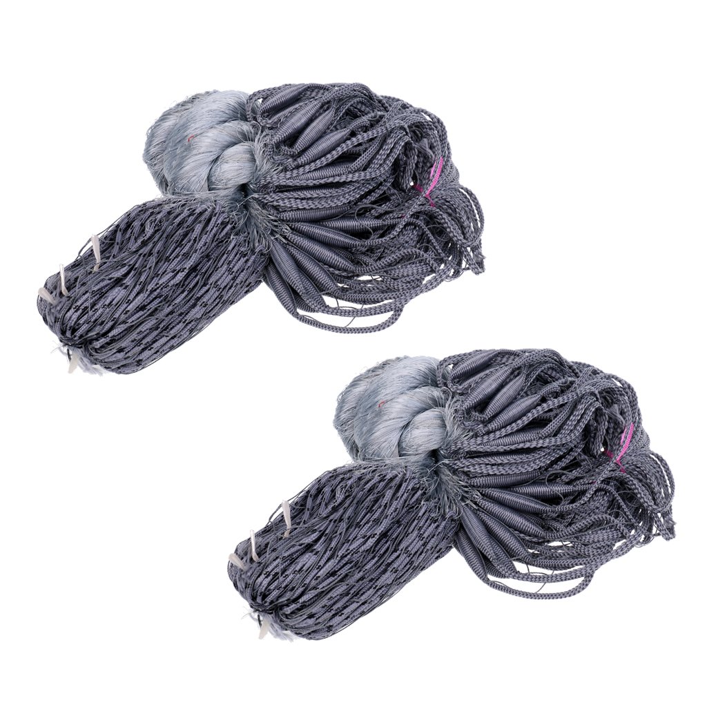 aternee 2 Pieces Nylon 4x4 Inch Mesh Hole Fishing Fish Gill Net Gill Net,  Nets - Amazon Canada