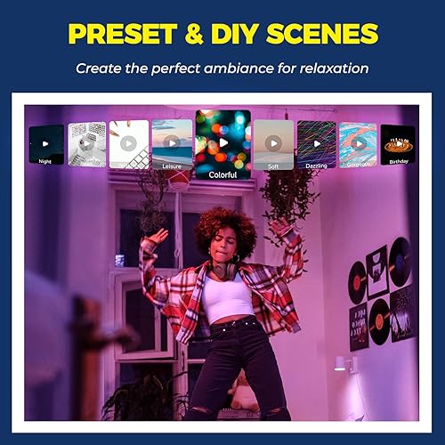 Miniatura 9 de Lightinginside Bombillas inteligentes equivalentes a 100 W, bombilla inteligente de 1350 lm 11 W, funciona con AlexaGoogle HomeSmart Life, A19 E26