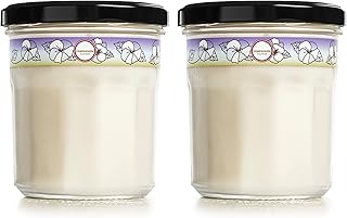 MRS. Meyer’S CLEANDAY Soy Aromatherapy Candle, 35 Hour Burn Time, Made with Soy Wax and Essential Oils, Compassion Flower, 7.2 oz - Pack of 2