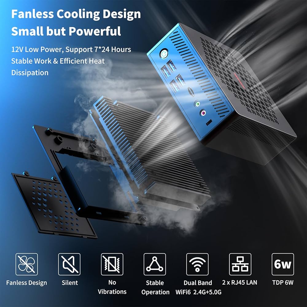 Intel N100 ファンレス ミニPC 8GB/128GB Win11Pro Intel N100 ファンレス ミニPC 8GB/128GB Win11Pro Intel N100