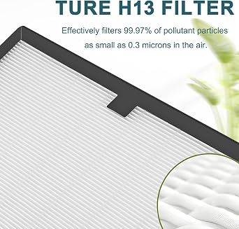 2pcs H13 Hepa Filter Replacement Compatible With VEVOR ZHP2301-550/ BlueDri Air Shield 550 Scrubber Air Purifier, Protective Hepa Filters
