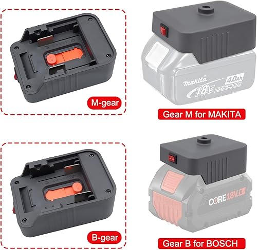 Miniatura 2 de Horsun Fuente de alimentación Inversor USB Cargador Adaptador Powertool Convertidor Compatible con MakitaBosch 12V 18V Herramientas Eléctricas