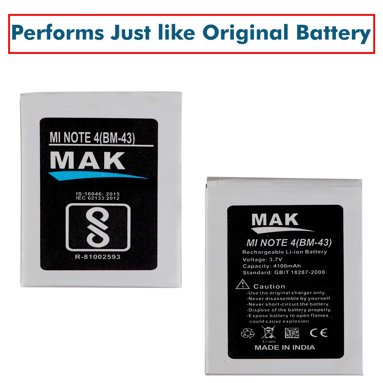 Buy MMAK 4100 mAh Rechargeable Lithium ion Mobile Battery