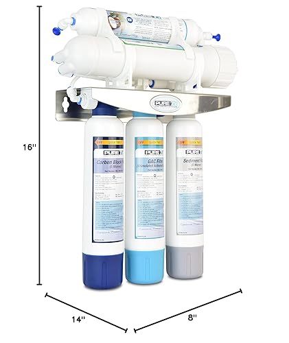 Miniatura 3 de PureT Sistema de filtro de agua de ósmosis inversa delgado E3RO550-EZ - 50 galones por día