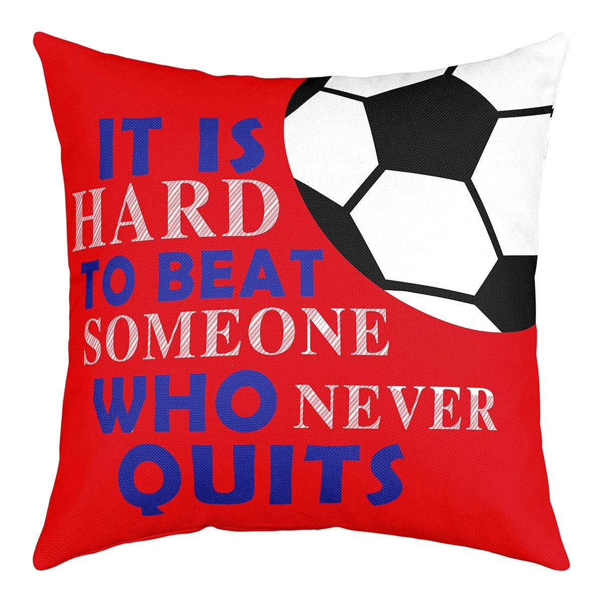 Voetbal Sierkussen Cover voor Kinderen Voetbal Bal Game Decor Sierkussensloop voor Sofa Gift voor Kinderen Voetballiefhebber Kussensloop Kussenhoes Rood Blauw Inspirerende Citaten Kussenhoes 45,7 cm x Voetbal Sierkussen Cover voor Kinderen Voetbal Bal Game Decor Sierkussensloop voor Sofa Gift voor Kinderen Voetballiefhebber Kussensloop Kussenhoes Rood Blauw Inspirerende Citaten Kussenhoes 45,7 cm x