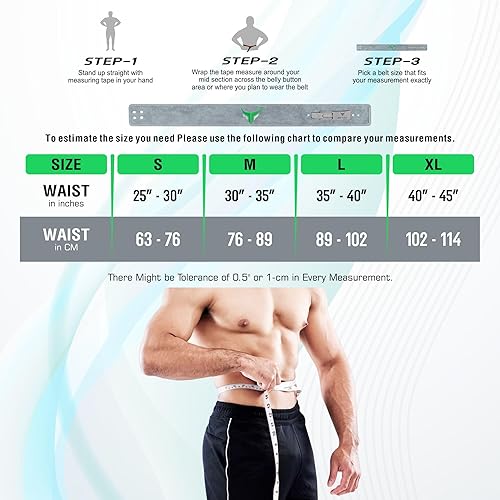 Vista 4 de Mytra Fusion Cinturón de levantamiento de pesas para hombres y mujeres, cinturón de gimnasio de 0.394 in de grosor y 4 pulgadas de ancho, cinturón